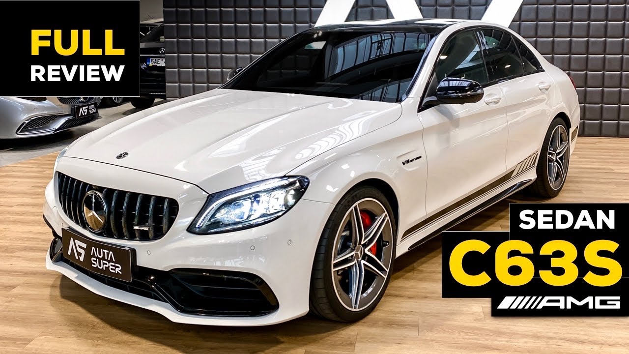 2020 MERCEDES AMG C63 S Sedan NEW FACELIFT V8 FULL Review BRUTAL Sound Exhaust Interior