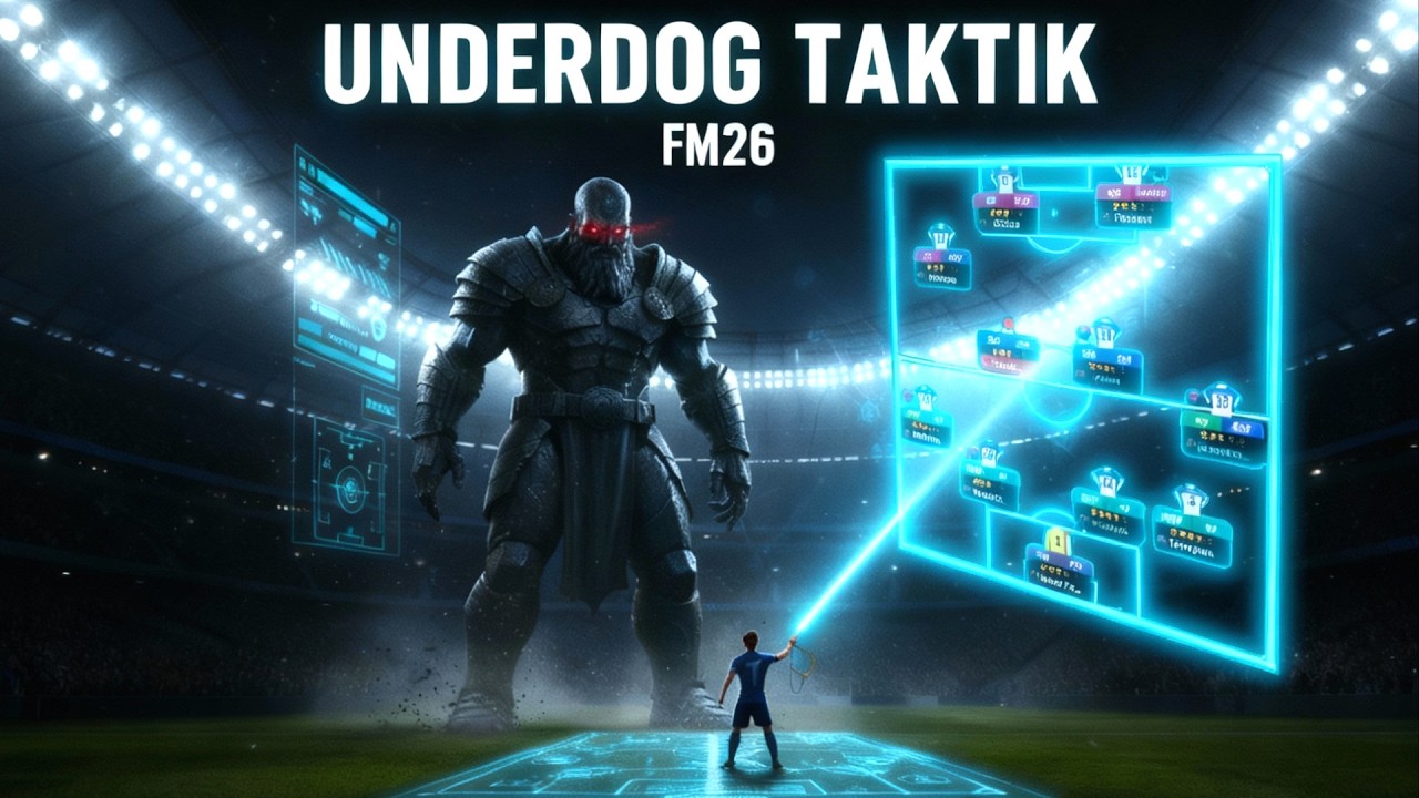 Meine verrückte FM26 Underdog Taktik mit 3 STÜRMERN!