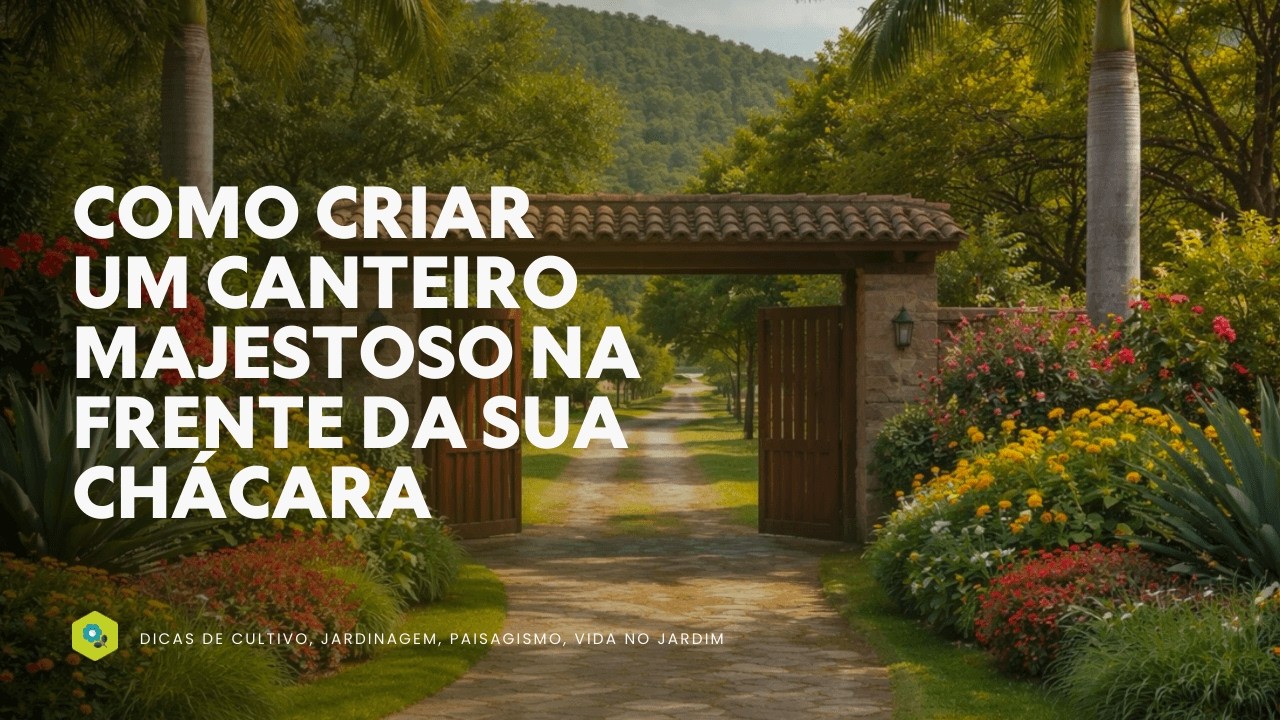 COMO CRIAR UM CANTEIRO MAJESTOSO NA FRENTE DA SUA CHÁCARA