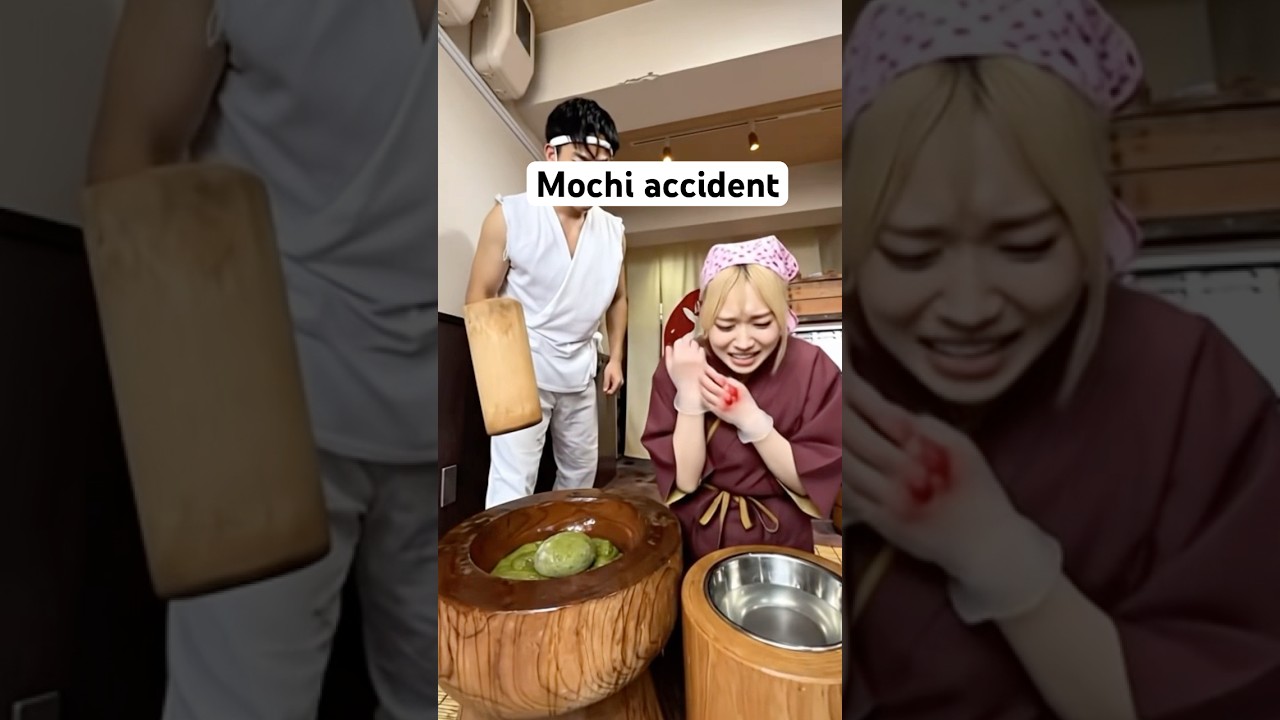 Mochi accident hit on hand went super viral #mochi #trending #viral #accident #viral