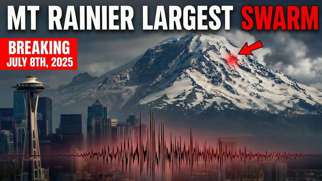 Mt Rainier Largest Earthquake Swarm Ever Recorded | The Feared Lahar Threat to Tacoma and Seattle