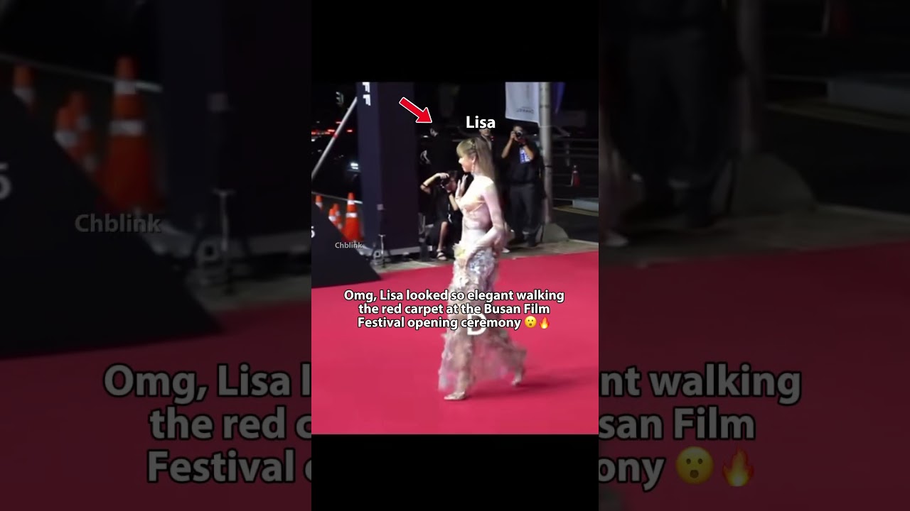Omg, Lisa on the red carpet at the Busan Film Festival opening 🔥 #lisa #blackpink #fyp