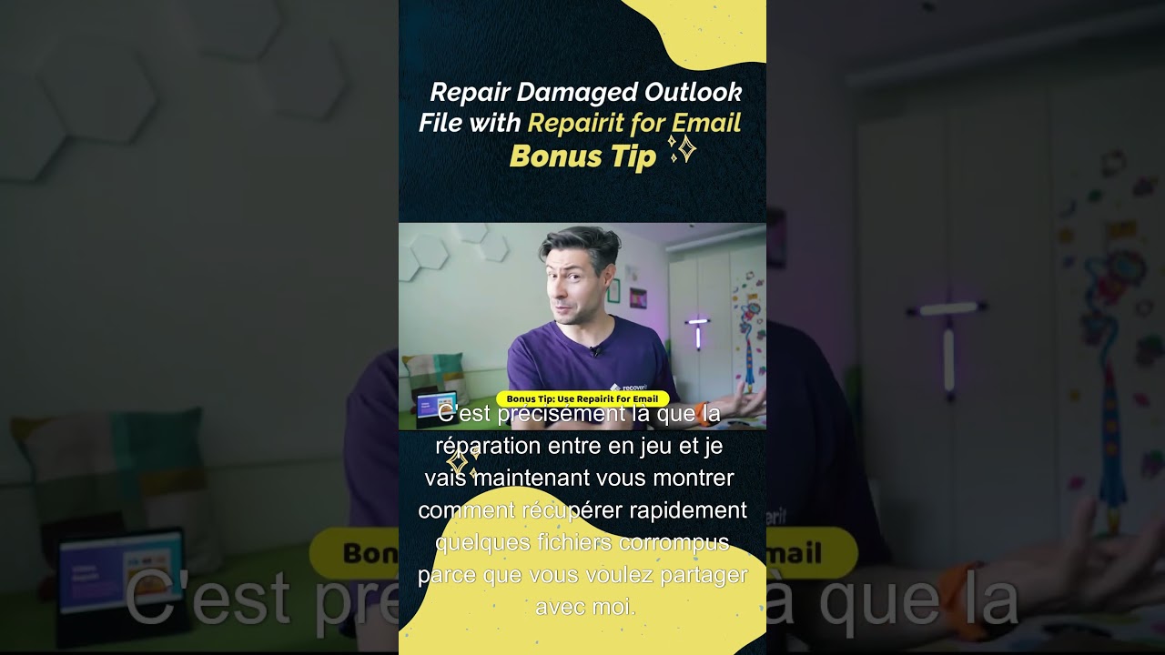 Astuce: R&eacute;parer un fichier Outlook endommag&eacute; avec Repairit for Email