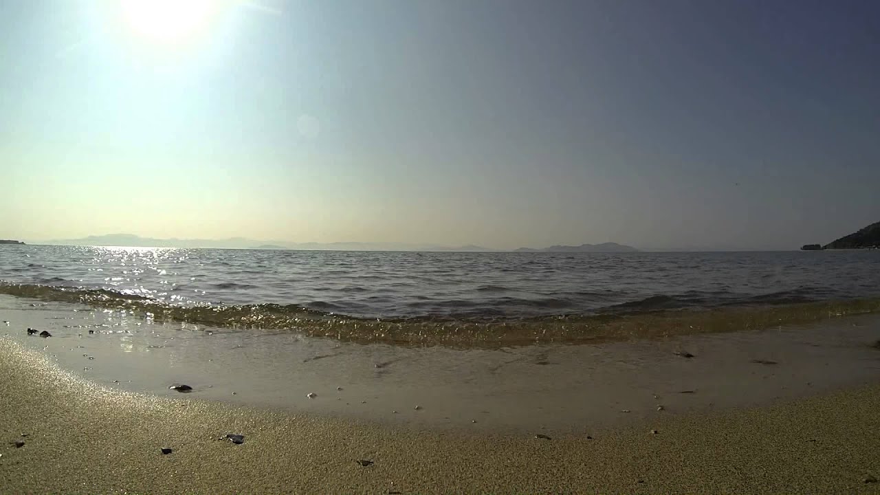 【作業・勉強・睡眠用60分】琵琶湖・萩の浜の静かな波