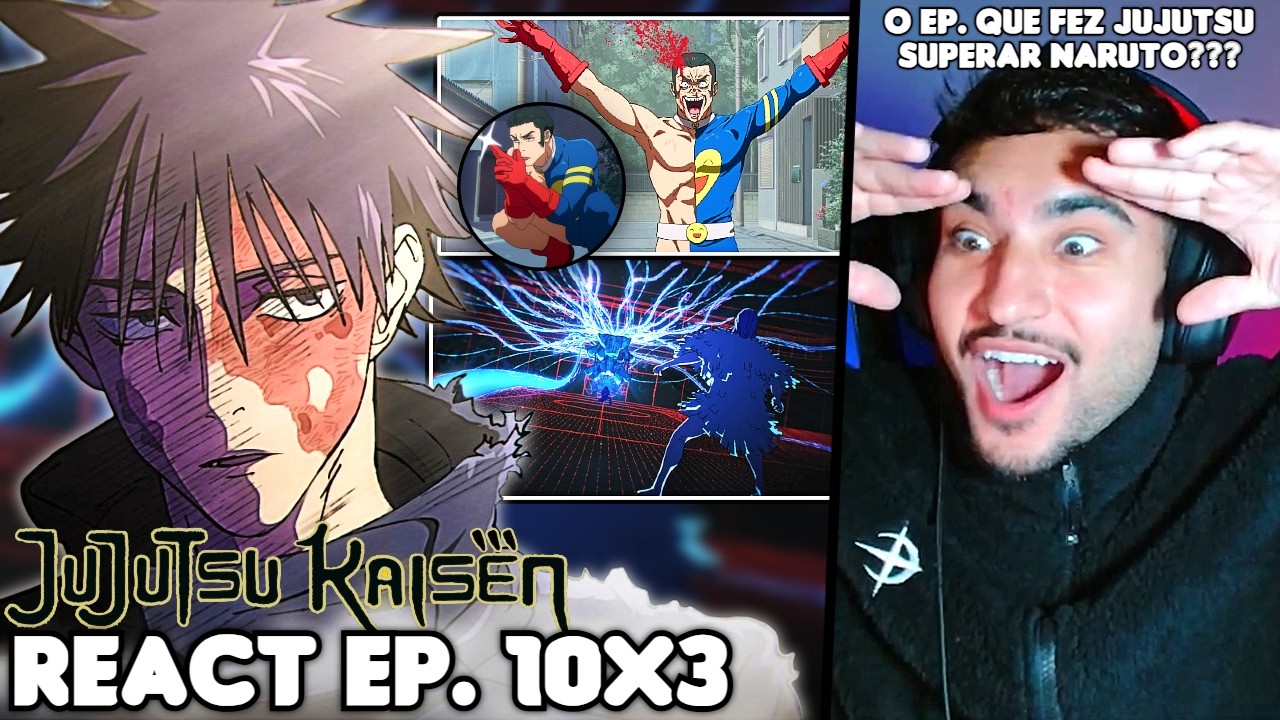 MEGUMI VS REGGIE! QUE LUTA INSANA!! TAKABA É MALUCO! React Jujutsu Kaisen EP. 10 Temporada 3