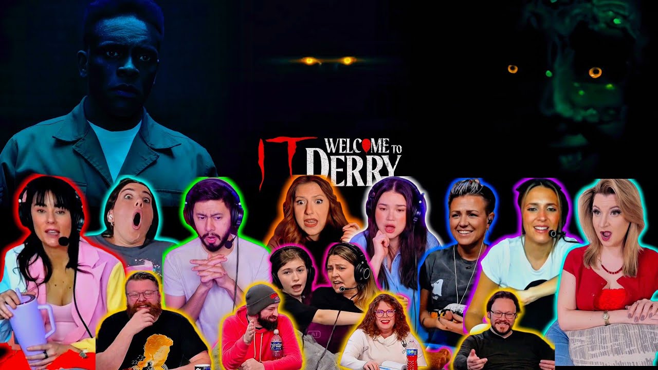 Youtubers React To PENNYWISE FIRST SCENE WITH HALLORANN | It Welcome To Derry Ep 3 Reaction Mashup 