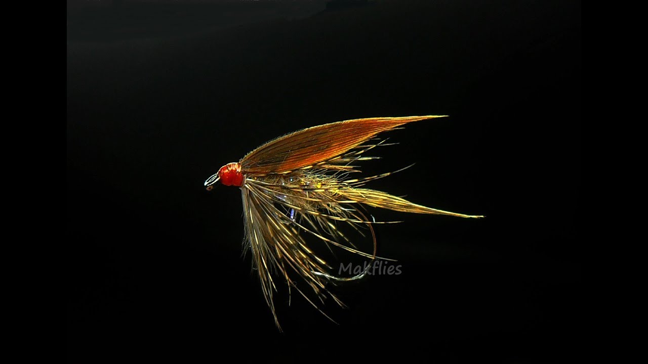 Fly Tying a March Brown Wet Fly by Mak