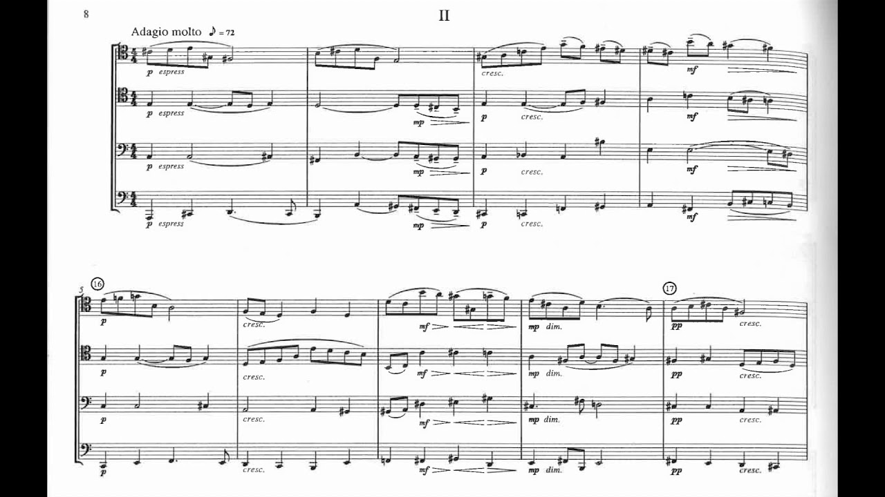 Derek Bourgeois - Trombone Quartet, Op. 117 (1989) [Score-Video]