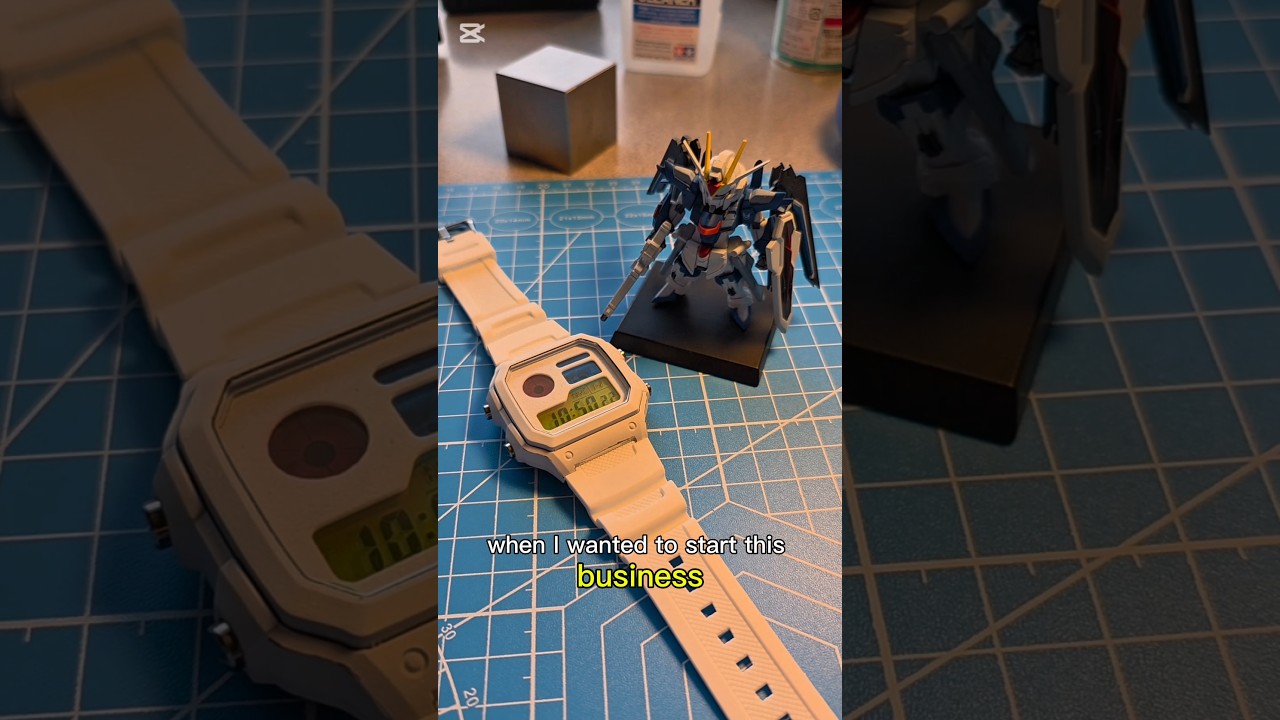 Custom Gundam Style Casio Royale Mod #casiomod #casio #watchmod #customcasio #gundam #ae1200