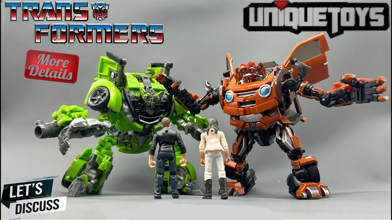 The Twins-More exciting  detailed comparison - Transformers [ROTB Mudflap] - Unique Toys R07 Dumber
