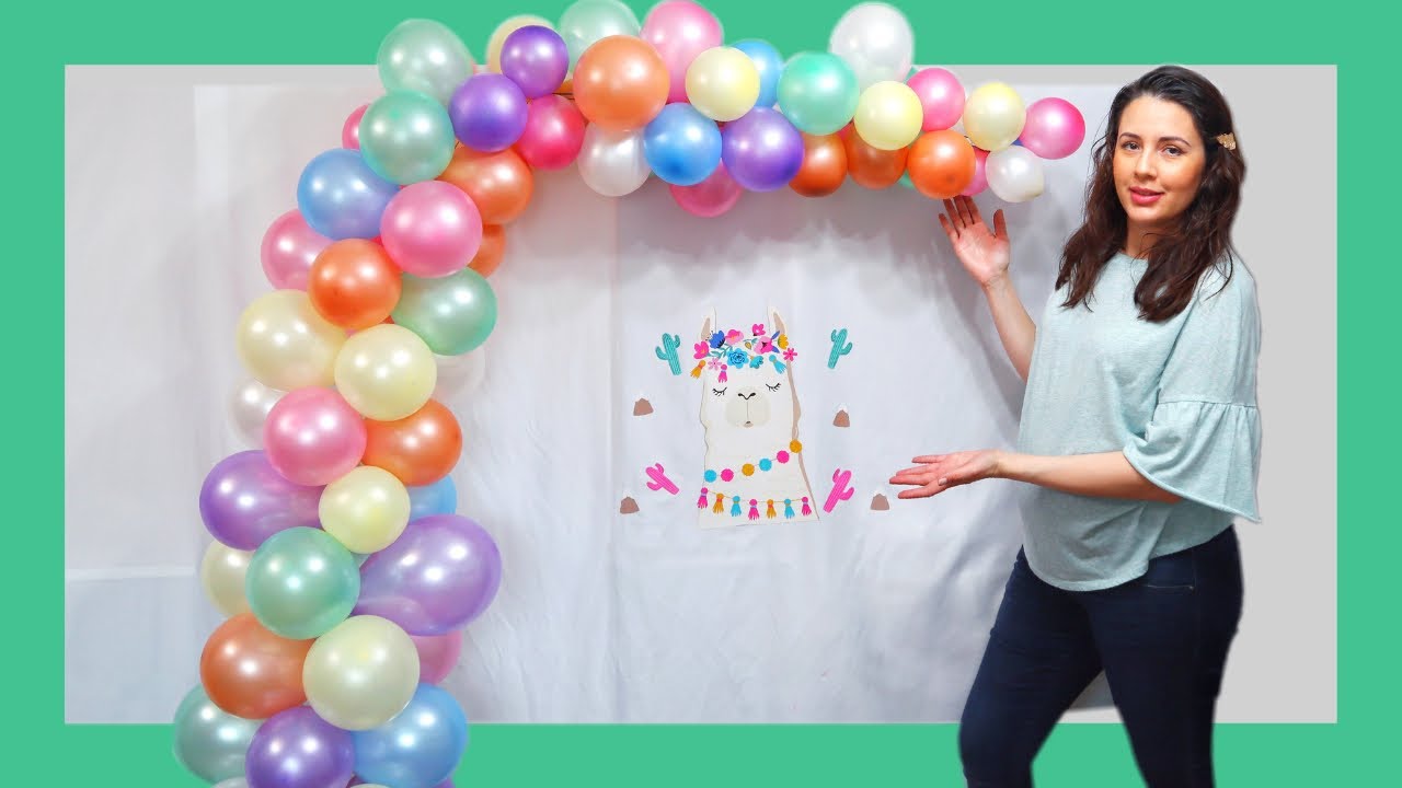 Como hacer un arco de globos organico facil y sin base | Decoracion con globos