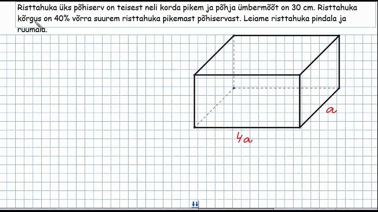 Risttahukas. Rööptahukas. Püstprisma. I osa