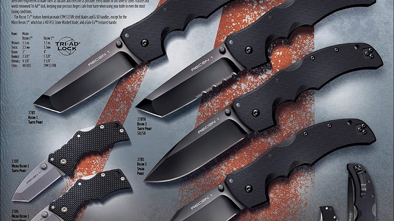 ТАНТО или СПИАР? Cold Steel Recon 1 S35VN складной нож