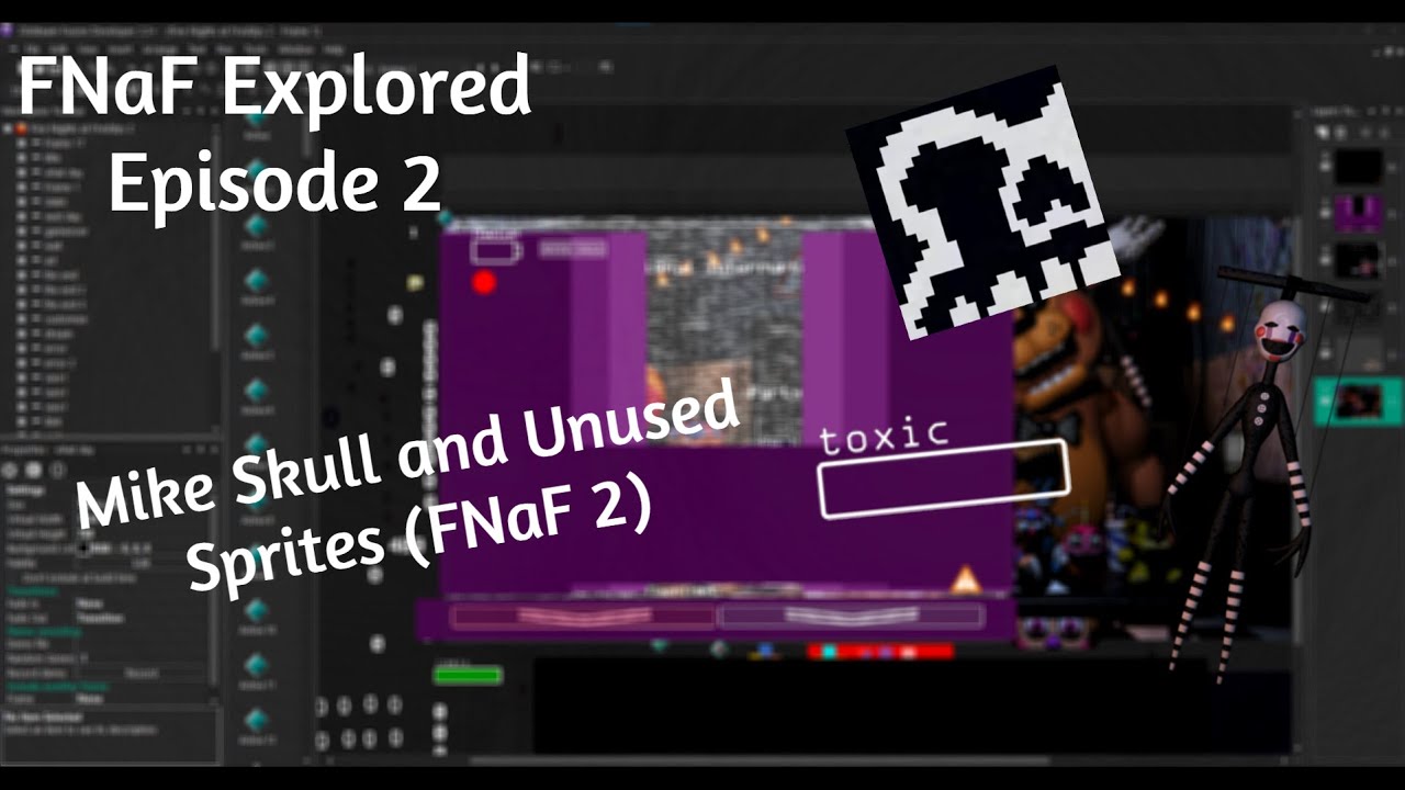 Mike Skull and Unused Sprites (FNaF Explored Episode 2)