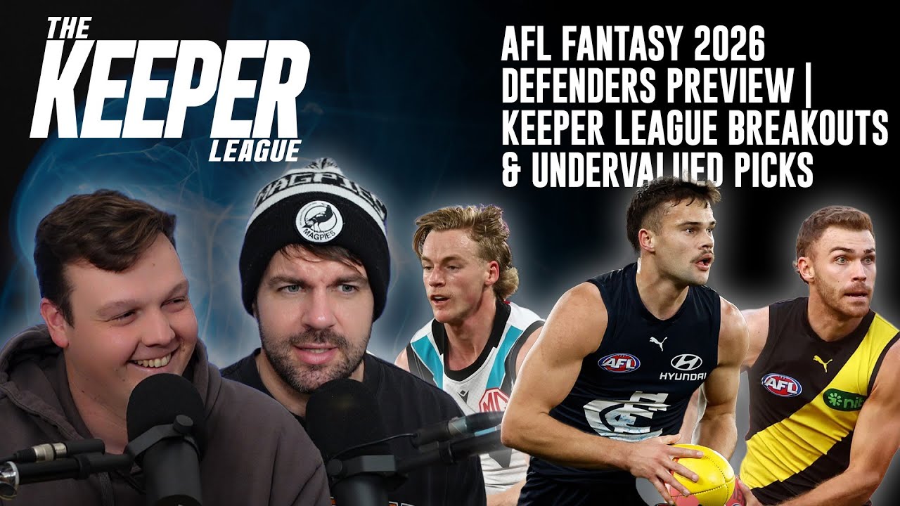 AFL Fantasy 2026 Defenders Preview | Keeper League Breakouts & Undervalued Picks