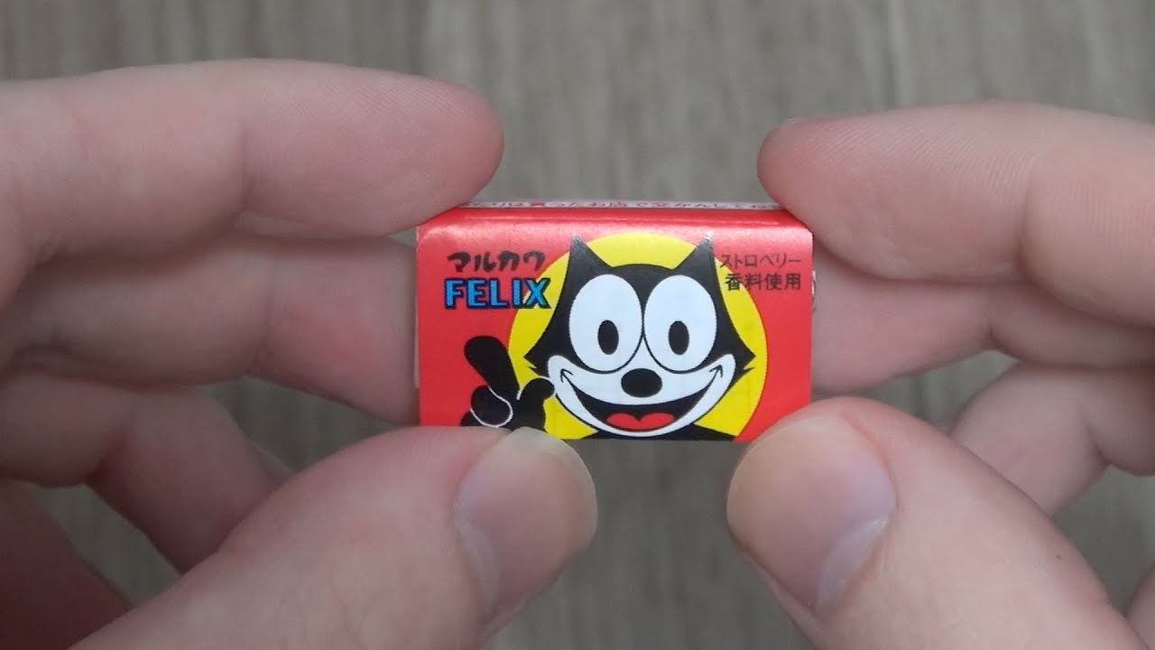 Marukawa Felix the Cat strawberry gum マルカワFELIXガム