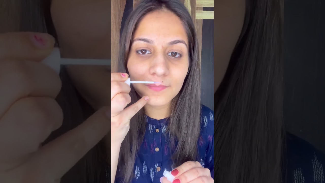 I tried plumpy lips hack with glue #shorts #youtubeshorts