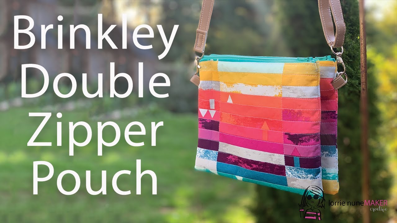 Brinkley Double Zipper Pouch / CrossBody Bag