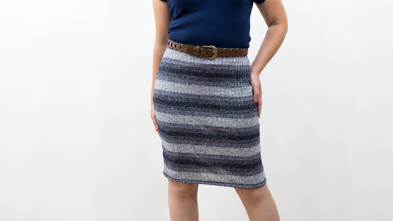 How to Sew a Knit Pencil Skirt - Pattern and Assembly