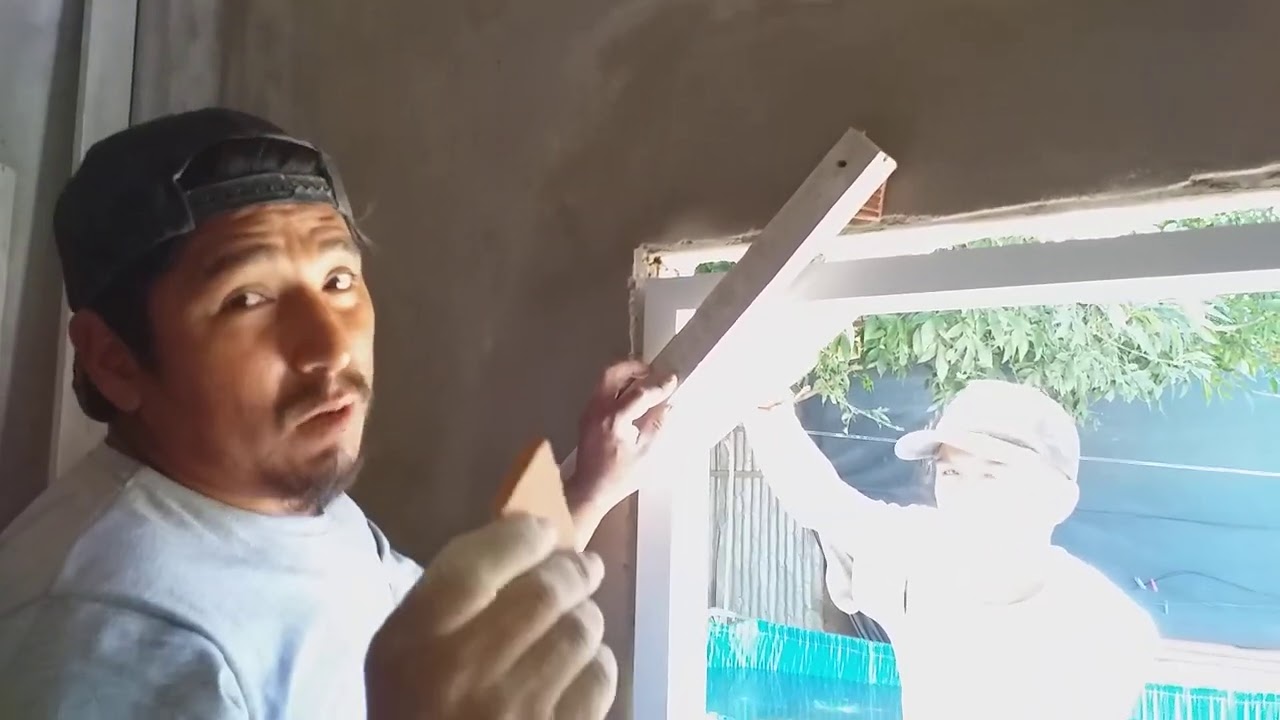 Como instalar o colocar una ventana de aluminio