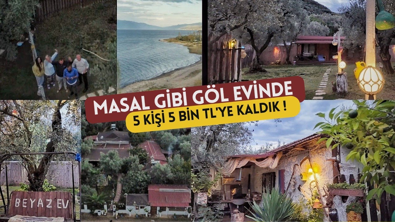 5 KİŞİ 5 BİN TL'YE GÖL EVİNDE KALDIK ! İznik Gölü