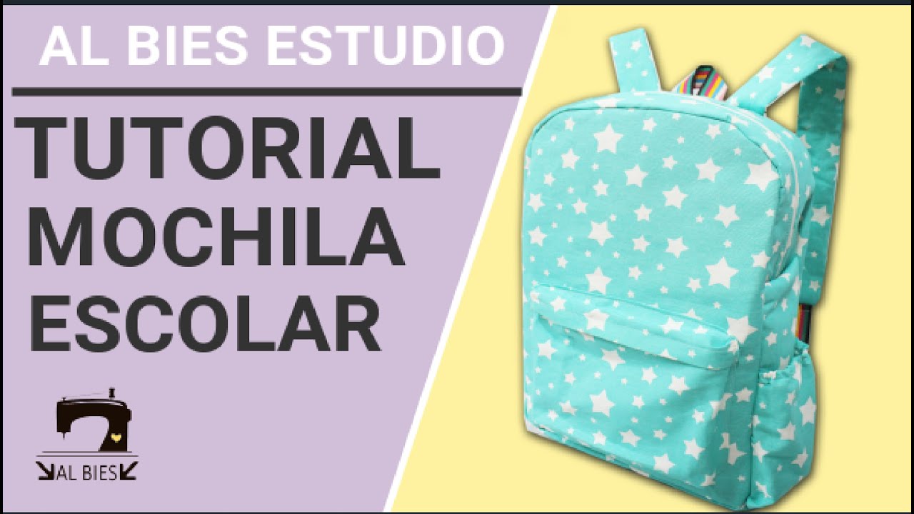 CÓMO HACER UNA MOCHILA FÁCIL - TUTORIAL -  DE TELA - MOLDES GRATIS