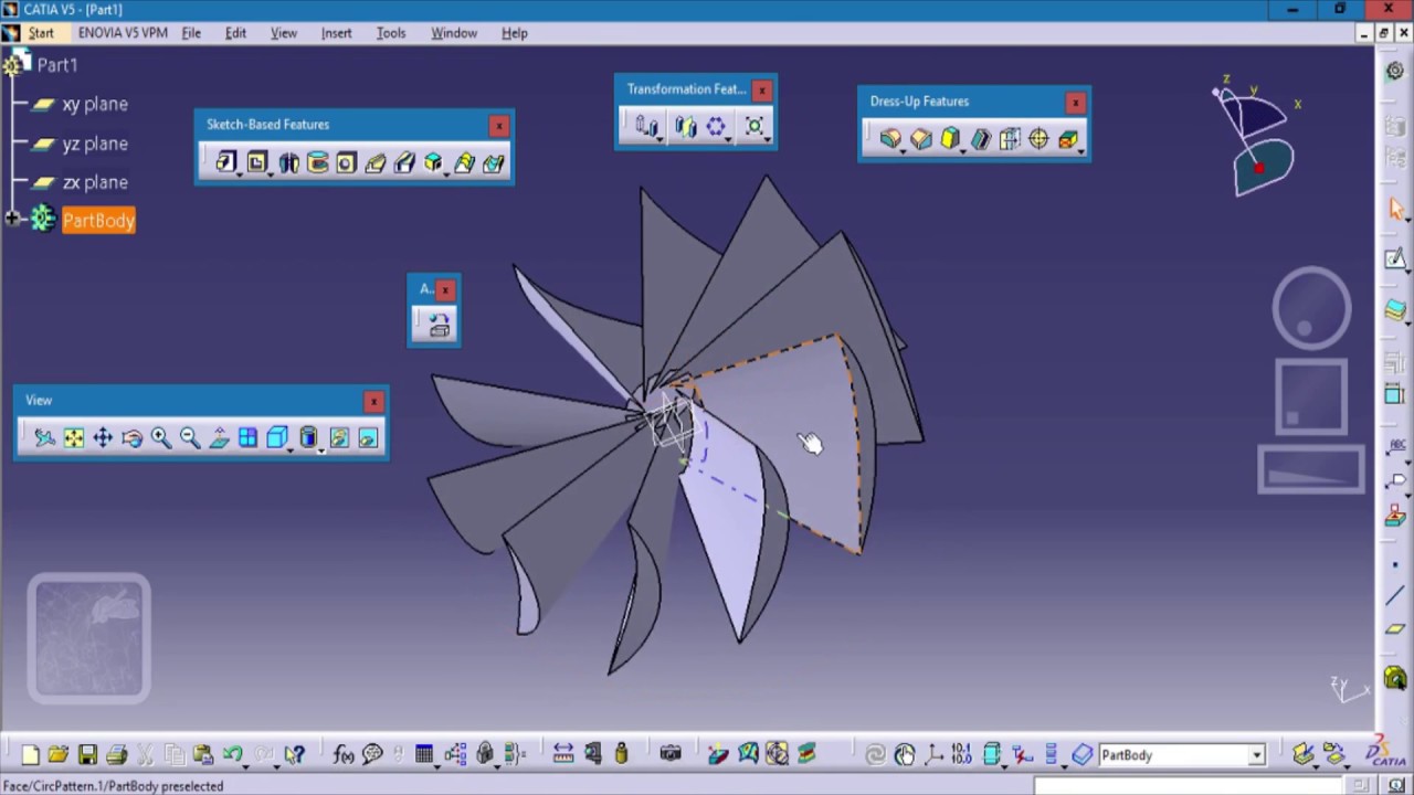 Turbine Design in CATIA V5|Mechanical Design |Shape Design