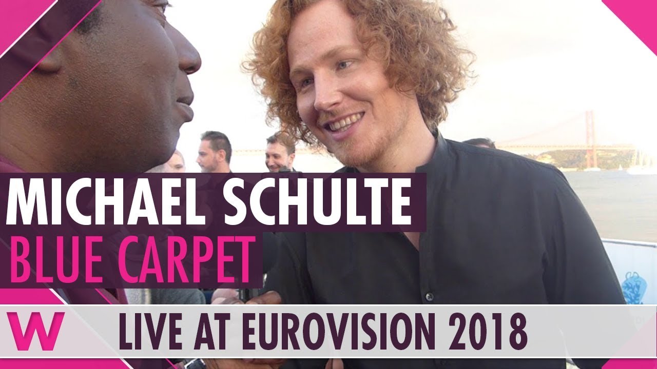 Michael Schulte (Germany) @ Eurovision 2018 Red / Blue Carpet Opening Ceremony