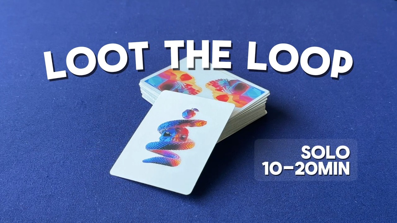 LOOT THE LOOP! Jogo solo, baralho normal. Aprenda a jogar em 11min (+20min de exemplo)