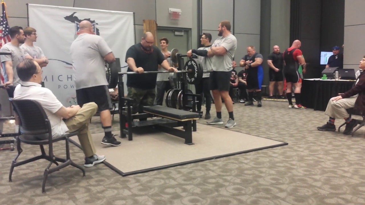 WPC Masters 55-59 World Record APF Nationals 540Lb Raw Bench Press