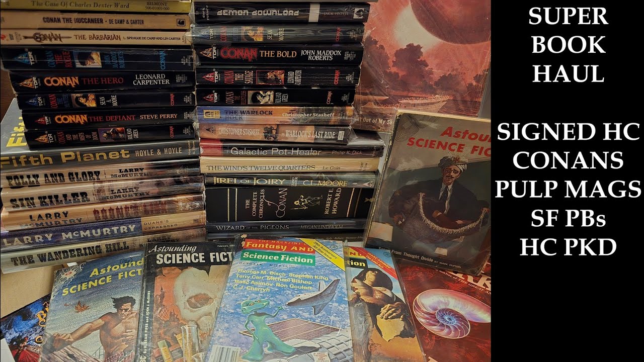 Super Science Fiction & Fantasy Book Haul - Signed Robin Hobbs and many Conans