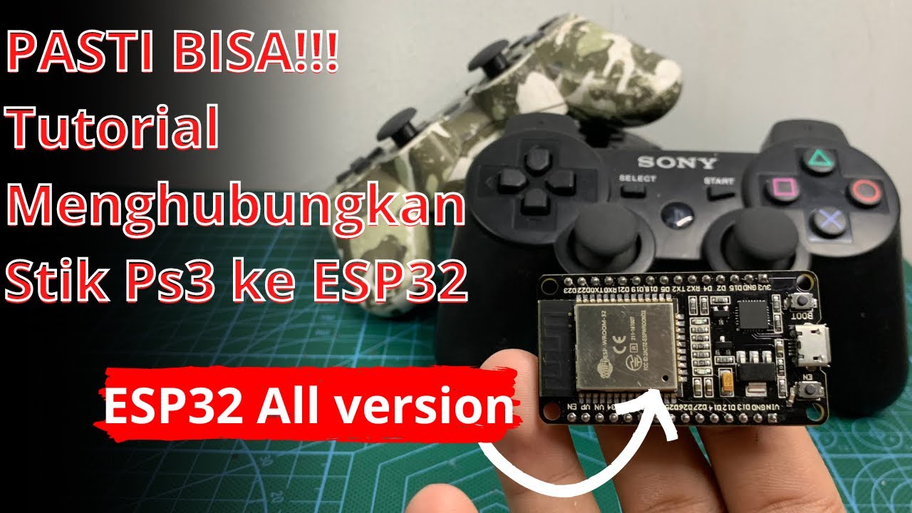 PASTI BISA !!!! Cara menghubungkan Stik Ps3 ke ESP32 | Stick Playstation 3 to ESP32 [#Tutorial22]