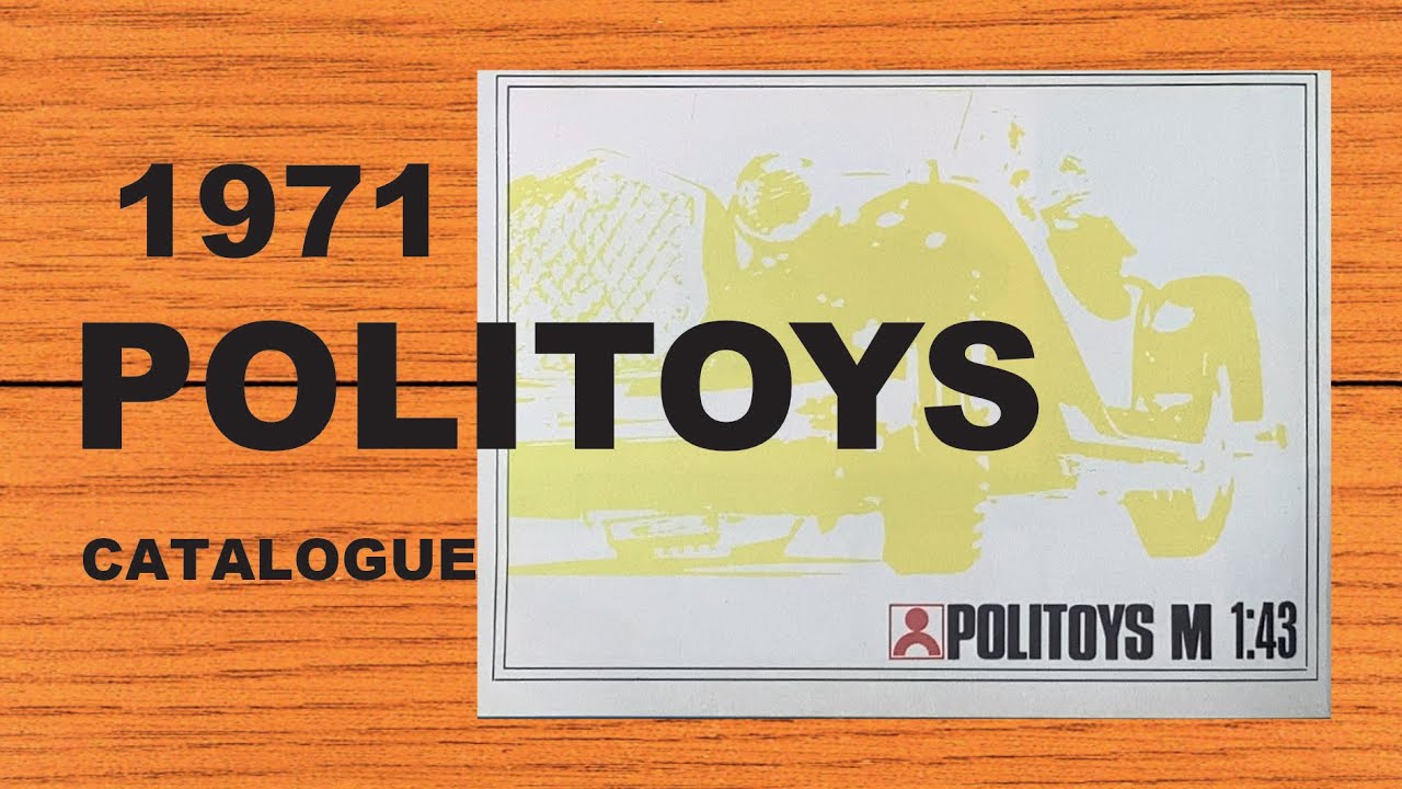 POLITOYS 1971 Catalog (Incomplete)