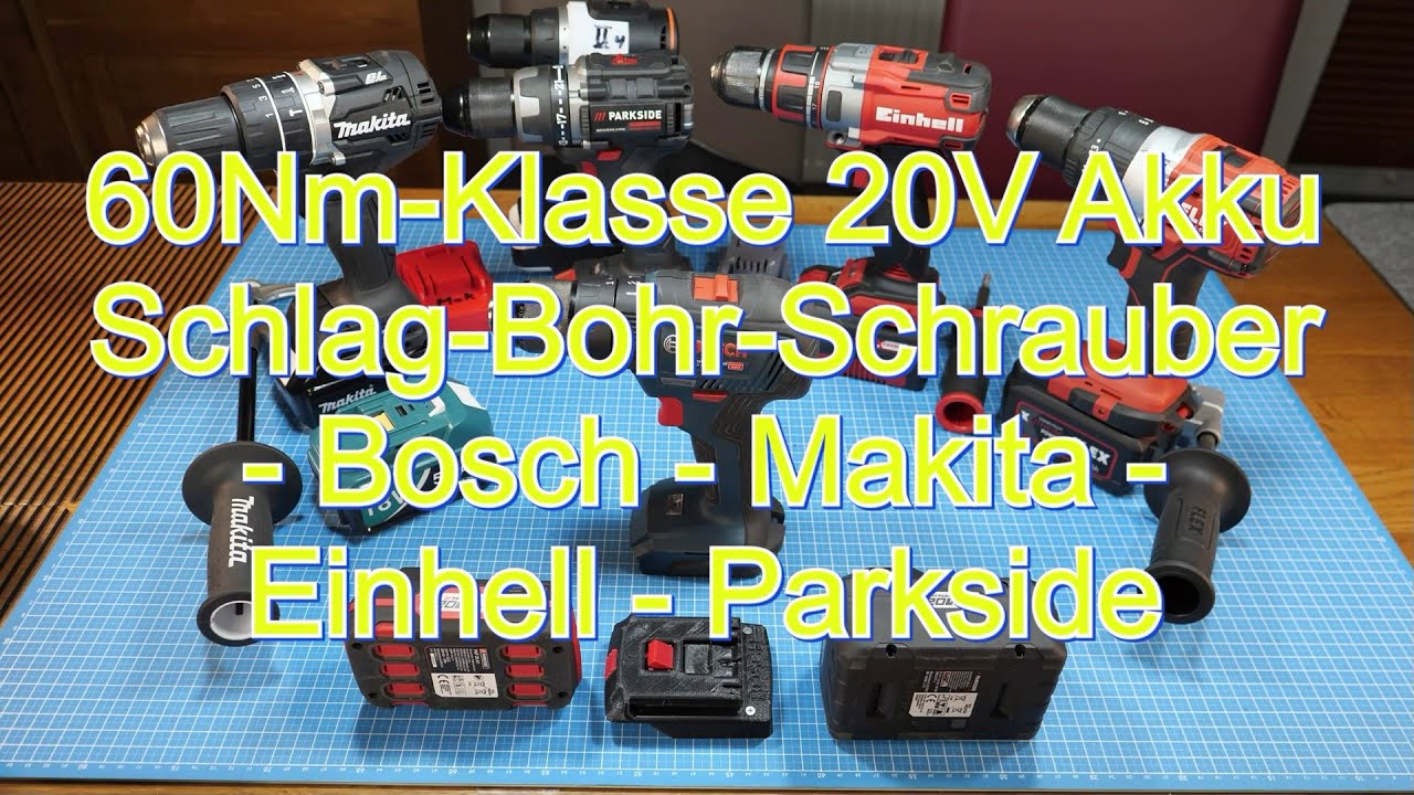 60Nm Akku-Schlag-BohrSchrauber/Bosch GSB18V-55/MakitaDHP484/Einhell BL/Parkside C4/FLEX FS55