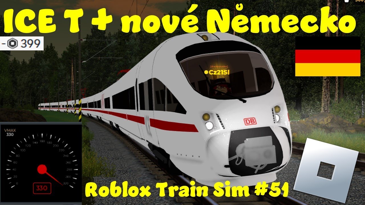ICE T a nový německý update! | Roblox Train Sim #51