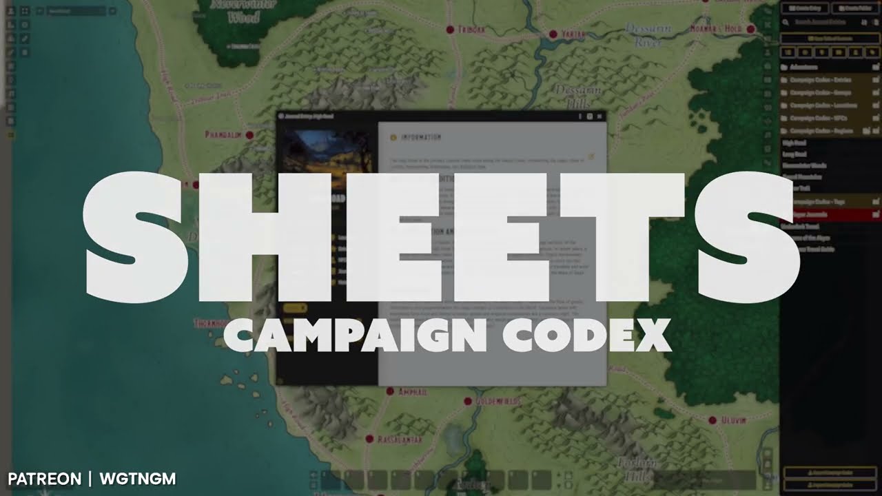 The Sheets - Campaign Codex