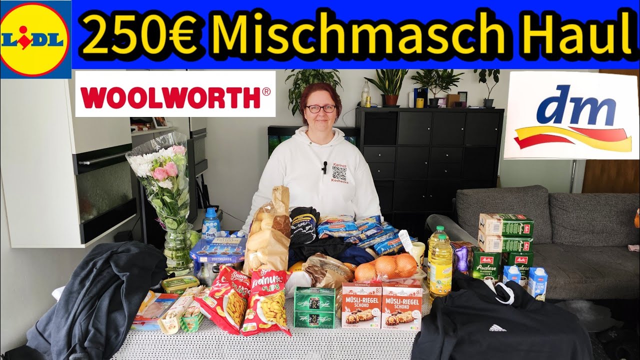 250€ XXL Wochenend-Mischmasch-Haul: Shopping bei Lidl, dm und Woolworth! Was habe ich  eingekauft?
