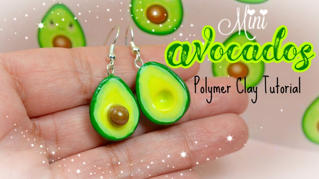 Easy Mini Avocado Polymer Clay Tutorial