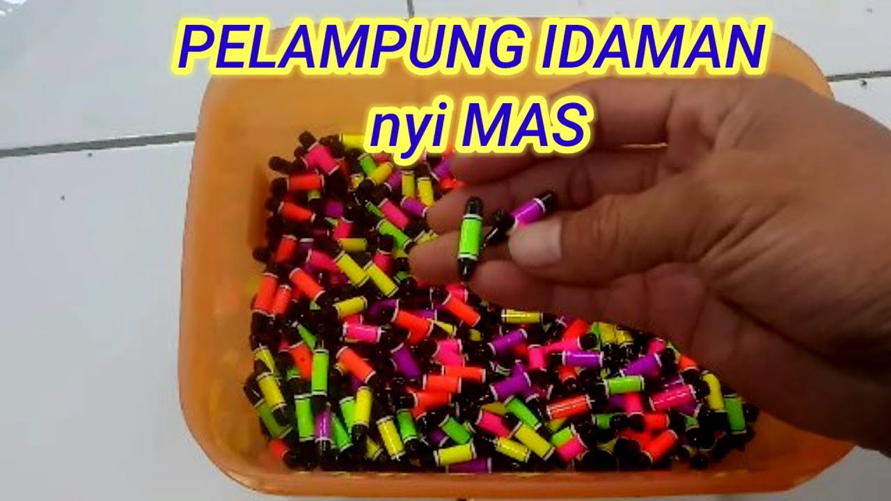 Begini Hasil Akhir Proses Pembuatan Pelampung Ikan Mas || Pelampung idaman Nyimas