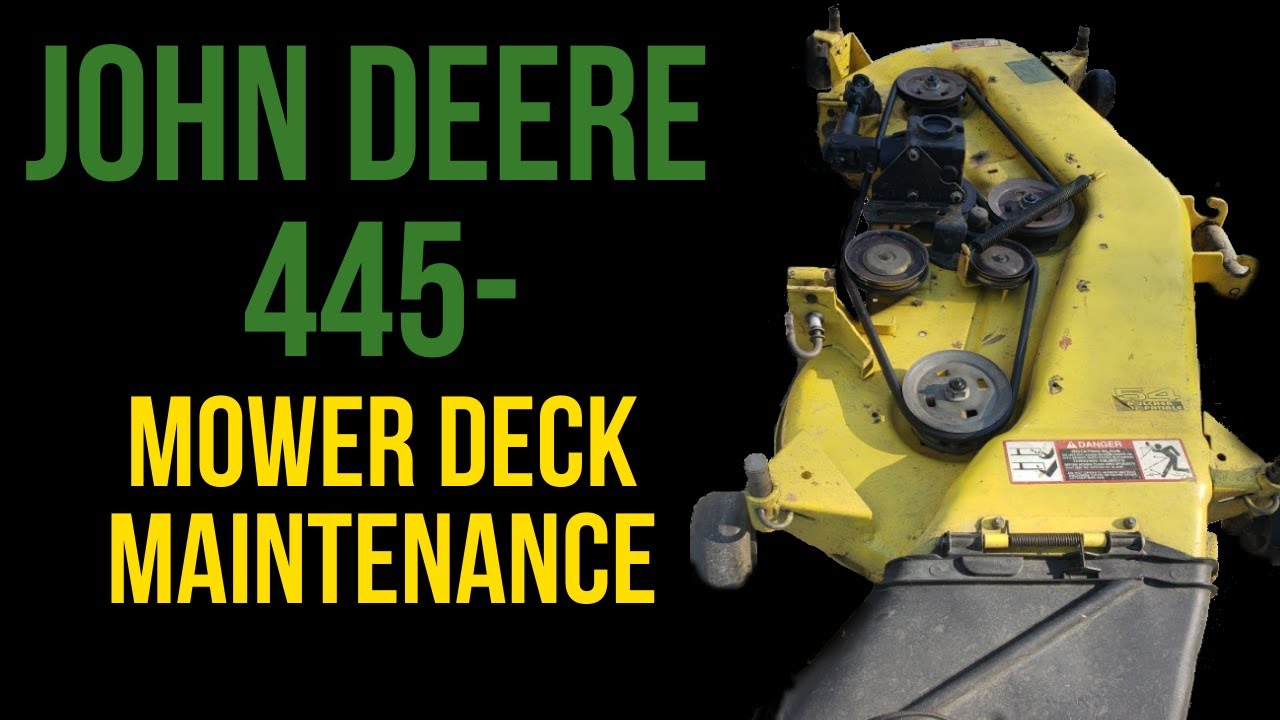 Техническое обслуживание деки газонокосилки John Deere 445 54 Deck 54HDLAWN