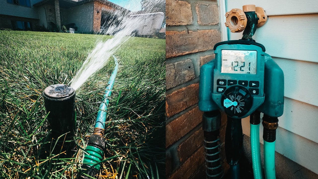 DIY Sprinkler System for Lawns // Orbit Sprinkler System // Quick-Snap
