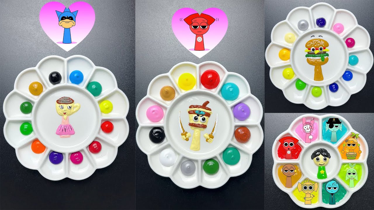 Guess the Mixed All phase Colors Challenge Collection Sprunki 