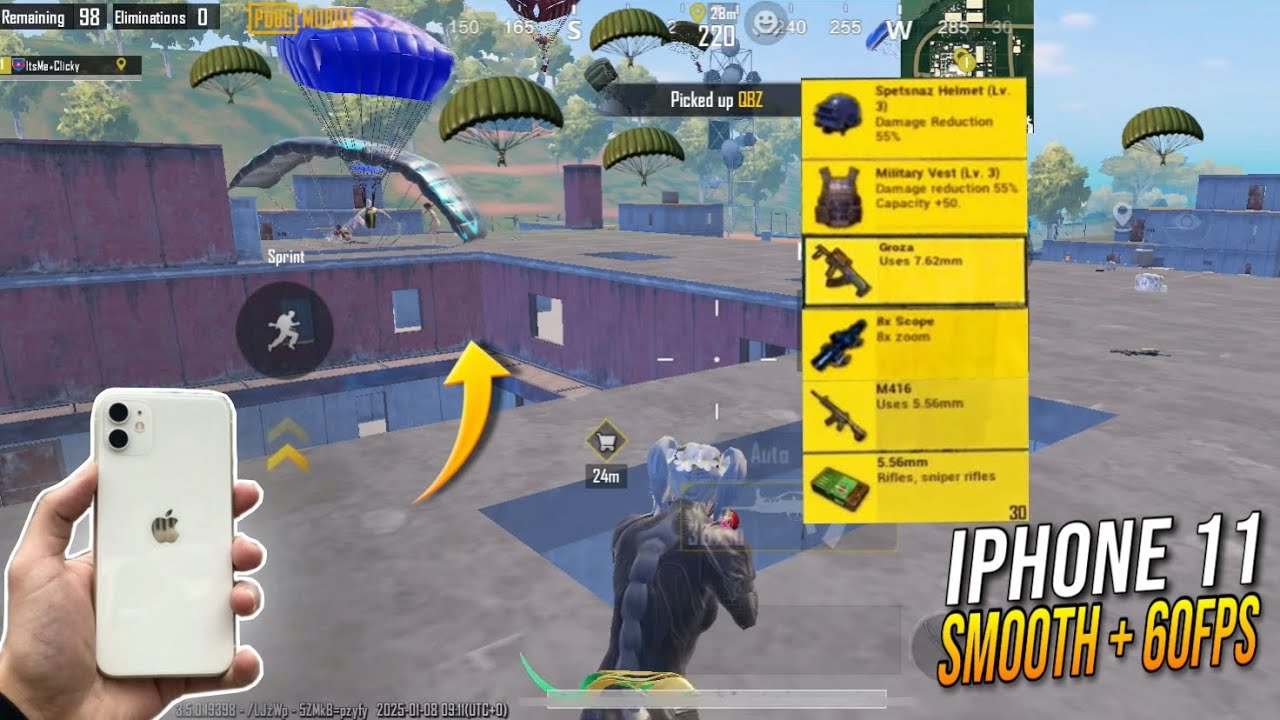IPHONE 11 PUBG MOBILE BOOTCAMP GAMEPLAY 2025 | IPHONE 11 PUBG FPS TEST | IPHONE 11 BGMI TEST IN 2025