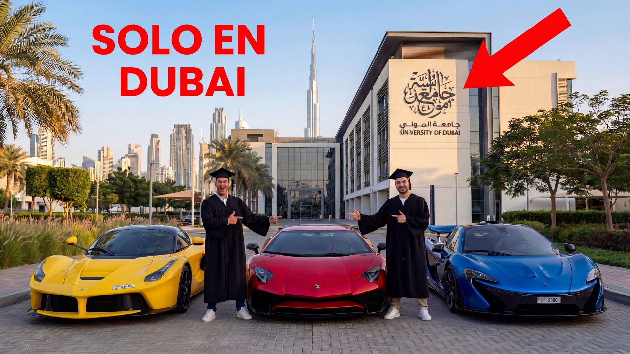 ¿QUE CONDUCEN LOS UNIVERSITARIOS EN DUBAI? 🤔I DÍA 17 BUSCANDO UN COUNTACH I 🇦🇪 🫡