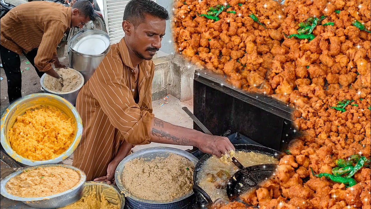 Shiv Ganga Stall Dal ke Vada Methi Ke pakode DAHOD STREET FOOD 😋 India Street food