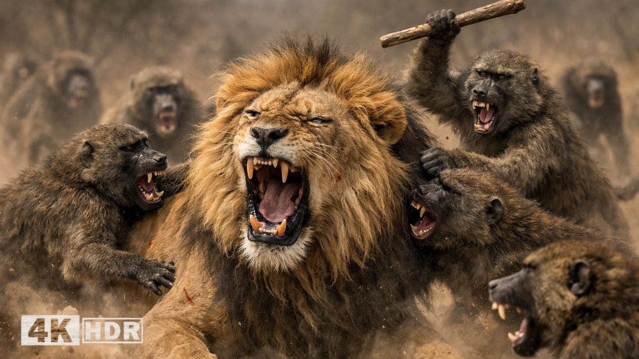 Brutal Africa | A Troop of Baboons Trapped by the Deadliest Predators | WILDLIFE DOCUMENTARY