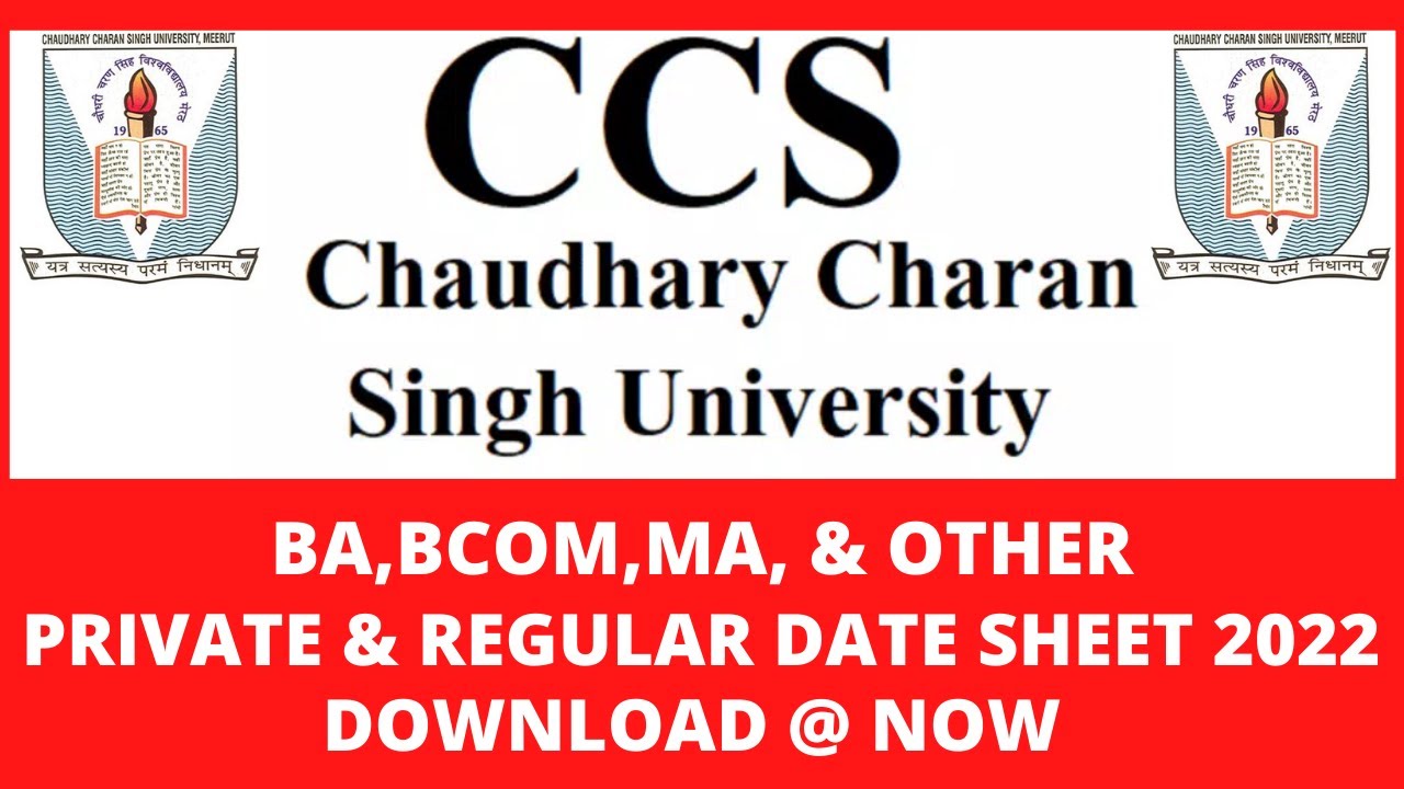 CCSU PRIVATE And Regular Date Sheet 2022 || BA, MA, BCOM, MCOM || CCSU LATEST UPDATE TODAY