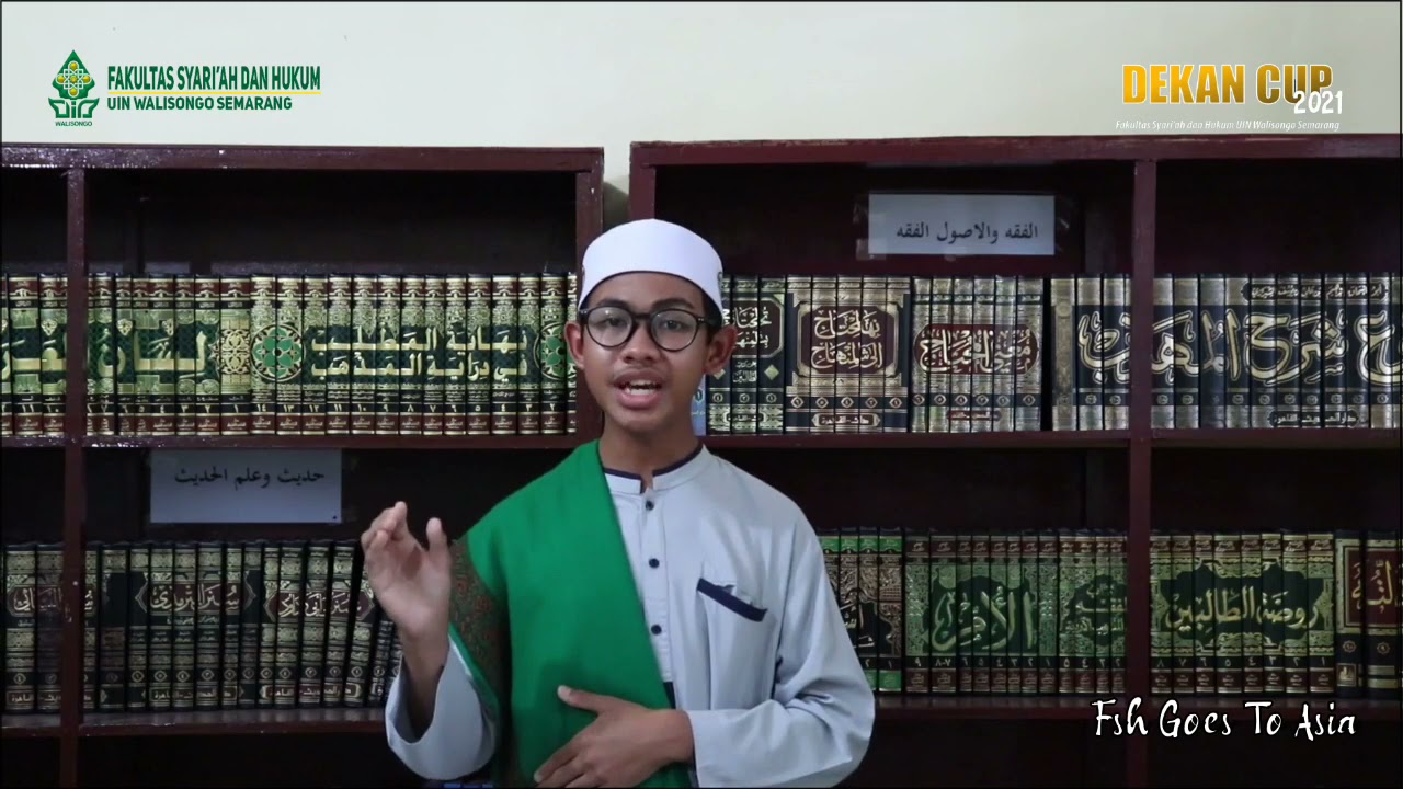 (64) Muhammad Hadit Tiya; Dekan Cup FSH UIN Walisongo 2021; Lomba Dai virutual Tingkat Nasional