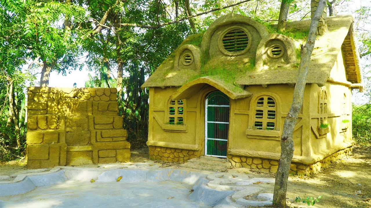 Building a Dream Mud Cottage DIY Earth House Oasis