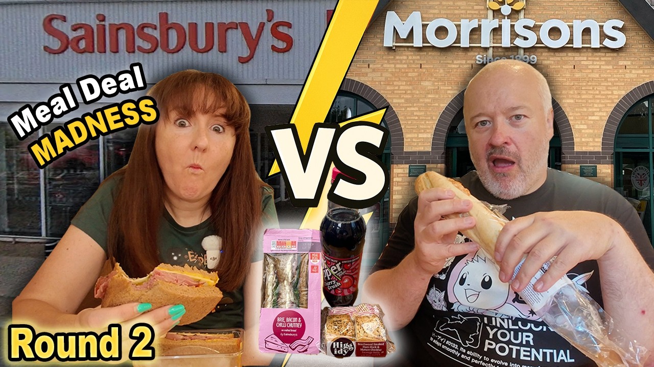 Who has the BEST Meal Deal? Morrison's vs Sainsbury | Meal Deal Madness | Round 2